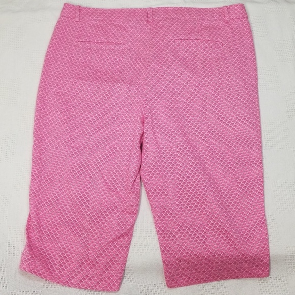Rafaella Weekend Pink Seashell Pattern Capri 14 - Picture 3 of 3